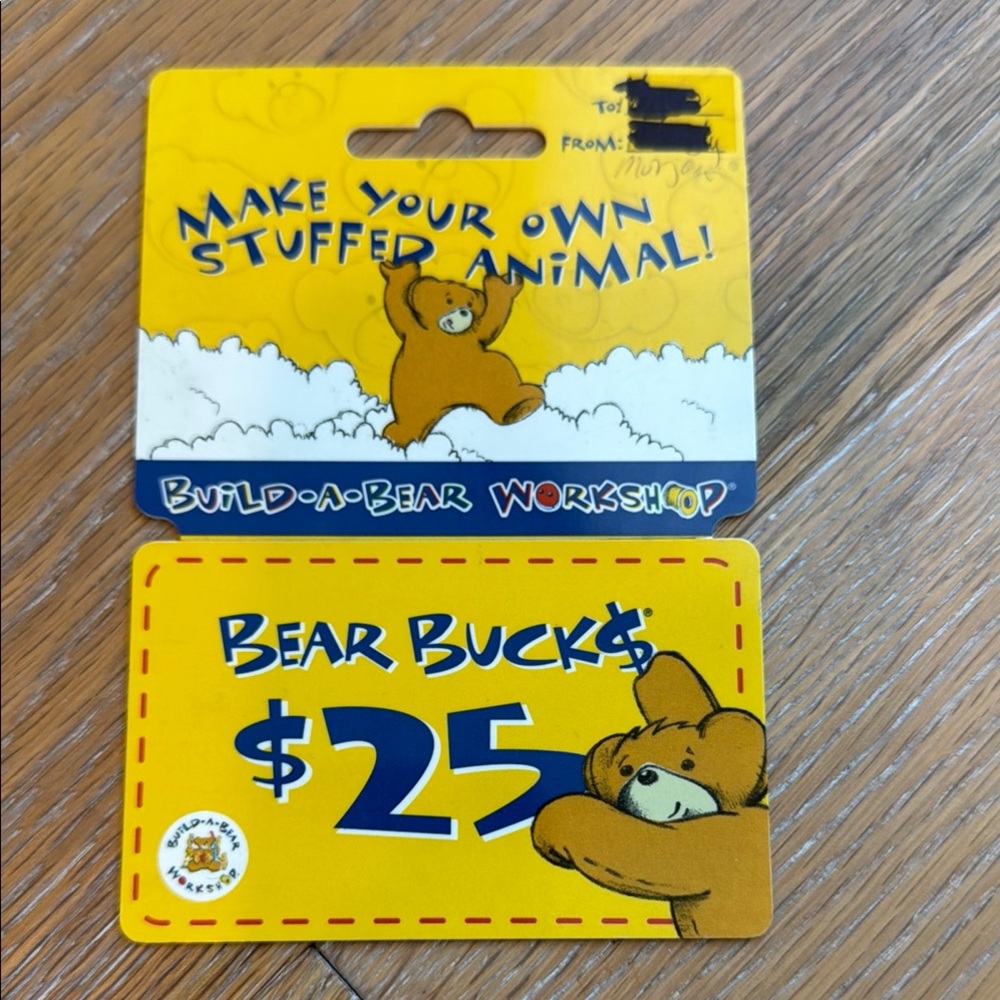 Build-A-Bear Bear Bucks Gift Card